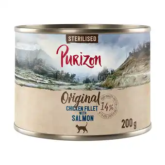 Zooplus 6 x 200g Purizon natvoer - Original Adult Sterilised graanvrij Kipfilet met Zalm (6 aanbieding