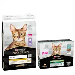 Zooplus 1,4 kg / 7 kg / 10 kg / 14 kg PURINA PRO PLAN + 10 x 85 g Sterilised Adult Maintenance gratis! aanbieding