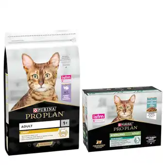 Zooplus 1,4 kg / 7 kg / 10 kg / 14 kg PURINA PRO PLAN + 10 x 85 g Sterilised Adult Maintenance gratis! aanbieding
