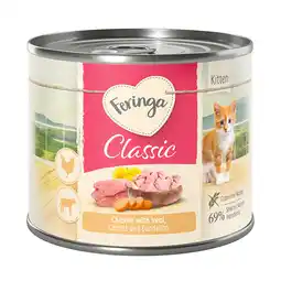 Zooplus 24x200g Feringa Classic Meat Kitten Kip & Kalf aanbieding