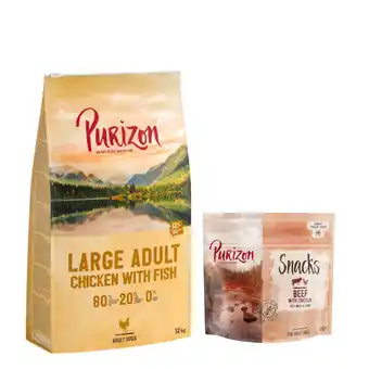 Zooplus 12 kg Purizon - Large Adult Kip & Vis aanbieding