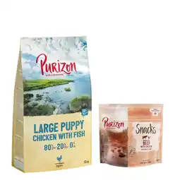 Zooplus 12 kg Purizon - Puppy Large Kip & Vis aanbieding
