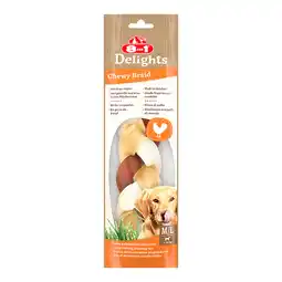 Zooplus 8in1 Delights Chewy Braid 3+1 - 4 x 80 g aanbieding