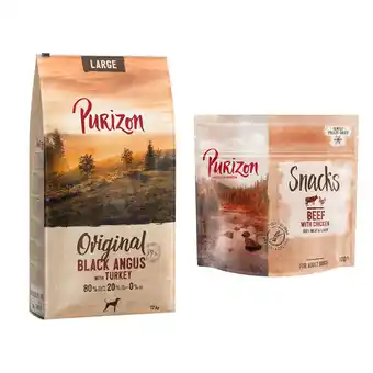 Zooplus 12 kg Purizon - Large Adult Black Angus-Rund met Kalkoen aanbieding