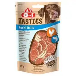 Zooplus 3 + 1 gratis 8in1 honden snack Sushi Rolls 4 stuks - 4 x 85 g aanbieding