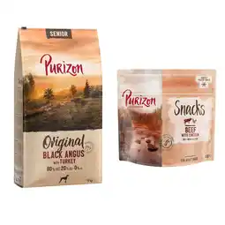 Zooplus 12 kg Purizon - Senior Black Angus-Rund met Kalkoen aanbieding