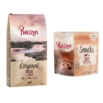 Zooplus 12 kg Purizon - Adult Eend met Rund aanbieding
