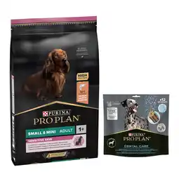Zooplus 14 kg PURINA PRO PLAN Adult + Pro Plan Dental Care Treats 426 g hondesnack gratis! aanbieding