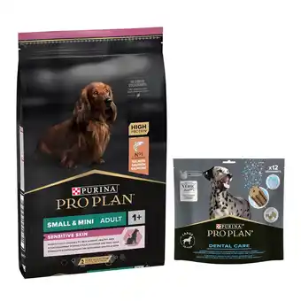 Zooplus 14 kg PURINA PRO PLAN Adult + Pro Plan Dental Care Treats 426 g hondesnack gratis! aanbieding