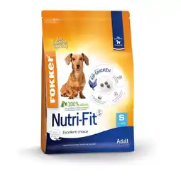 Zooplus 5% korting! 13 kg Fokker Adult droogvoer - Fokker Nutri-Fit S - 7 kg aanbieding