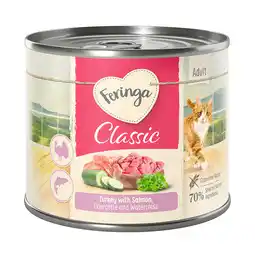 Zooplus 24x200g Feringa Classic Meat Zalm & Kalkoen met Courgette & Waterkers aanbieding
