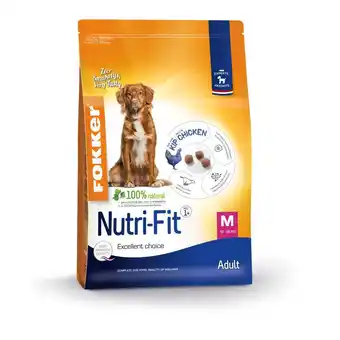 Zooplus 5% korting! 13 kg Fokker Adult droogvoer - Fokker Nutri-Fit M - 13kg aanbieding