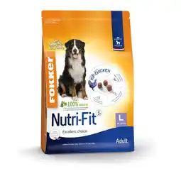 Zooplus 5% korting! 13 kg Fokker Adult droogvoer - Fokker Nutri-Fit L - 13kg aanbieding