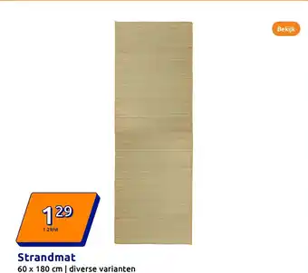 Action Strandmat aanbieding