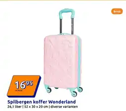 Action Spilbergen koffer Wonderland aanbieding