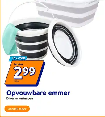Action Opvouwbare emmer aanbieding