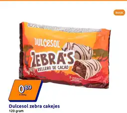 Action Dulcesol zebra cakejes aanbieding