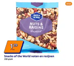 Action Snacks of the World noten en rozijnen aanbieding