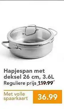 Coop Hapjespan Met Deksel 26 Cm, 3.6L aanbieding