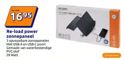 Action Re load power zonnepaneel aanbieding
