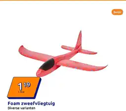 Action Foam zweefvliegtuig aanbieding