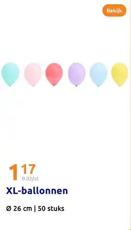 Action XL ballonnen aanbieding