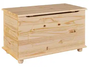 Lidl Inter Link Massief houten kist Emel (Naturel) aanbieding
