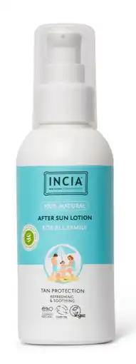 De Online Drogist Incia 100% Natural Aftersun Lotion For All Family aanbieding