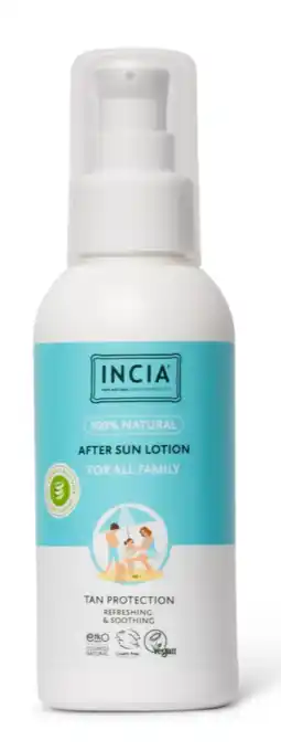 De Online Drogist Incia 100% Natural Aftersun Lotion For All Family aanbieding