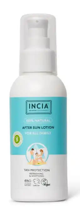 De Online Drogist Incia 100% Natural Aftersun Lotion For All Family aanbieding
