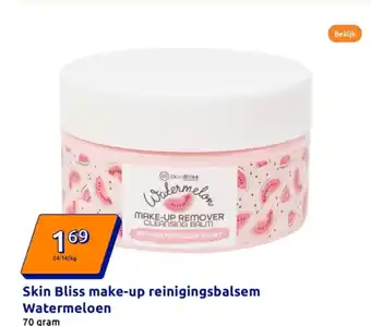 Action Skin Bliss make up reinigingsbalsem Watermeloen aanbieding