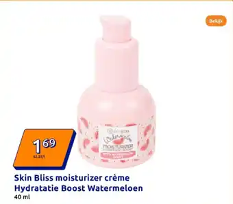 Action Skin Bliss moisturizer crème Hydratatie Boost Watermeloen aanbieding