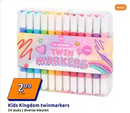 Action Kids Kingdom twinmarkers aanbieding
