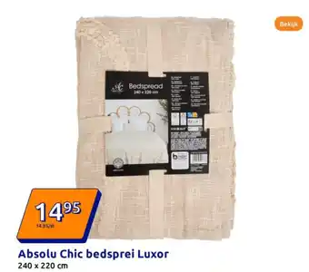 Action Absolu Chic bedsprei Luxor aanbieding
