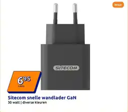 Action Sitecom snelle wandlader GaN aanbieding