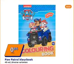 Action Paw Patrol kleurboek aanbieding