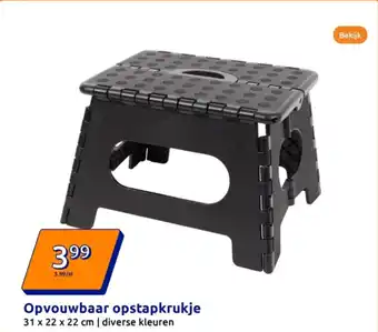 Action Opvouwbaar opstapkrukje aanbieding