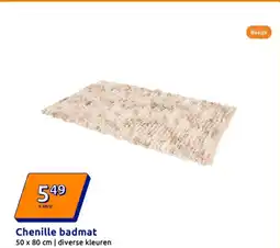 Action Chenille badmat aanbieding