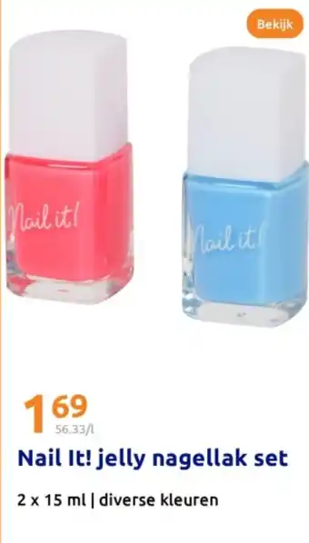 Action Nail It! jelly nagellak set aanbieding