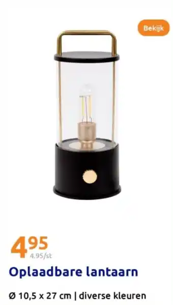 Action Oplaadbare lantaarn aanbieding