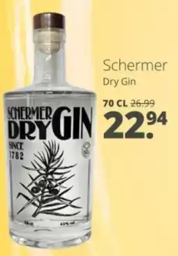 Mitra Schermer Dry Gin aanbieding