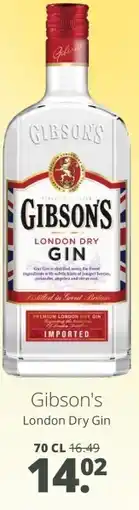 Mitra Gibson's London Dry Gin aanbieding