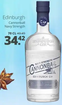 Mitra Edinburgh Cannonball Navy Strength aanbieding