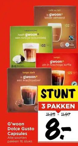Vomar Voordeelmarkt G'woon Dolce Gusto Capsules aanbieding