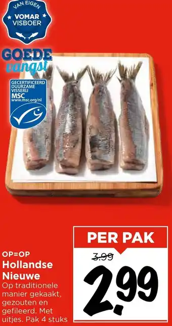 Vomar Voordeelmarkt Hollandse Nieuwe aanbieding