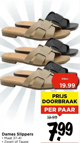 Vomar Voordeelmarkt Dames Slippers aanbieding