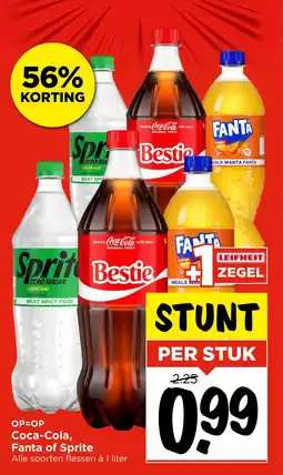 Vomar Voordeelmarkt Coca-Cola, Fanta of Sprite aanbieding