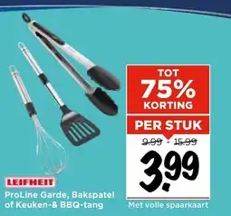 Vomar Voordeelmarkt ProLine Garde, Bakspatel of Keuken & BBQ-tang aanbieding