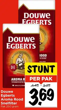 Vomar Voordeelmarkt Douwe Egberts Aroma Rood Snelfilter aanbieding