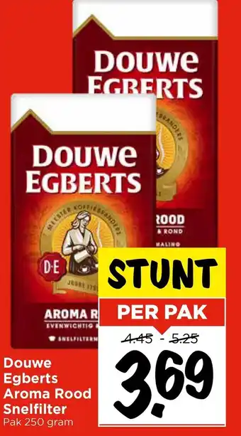 Vomar Voordeelmarkt Douwe Egberts Aroma Rood Snelfilter aanbieding